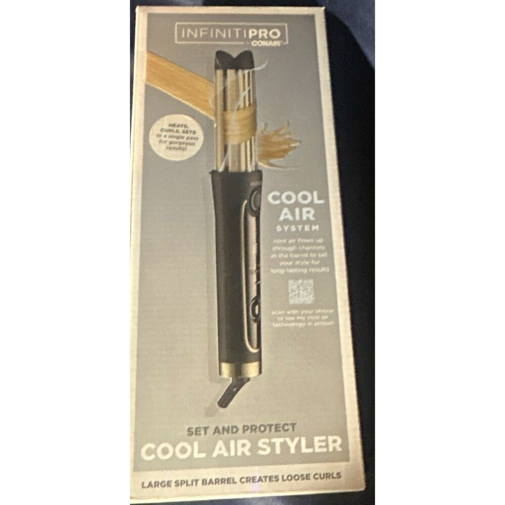 Conair InfinitiPRO Cool Air Styler 1 1/4" Ceramic Curling Iron 400F Auto CB217N